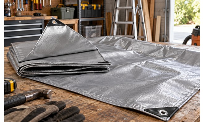 Gardlov 4x5 m ezüst ponyva