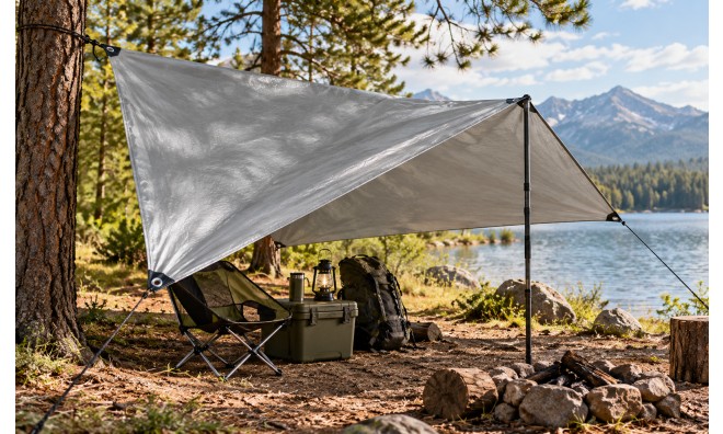 Gardlov 4x5 m ezüst ponyva 4