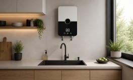 Fali átfolyós RYK-001 villanybojler, 5500W