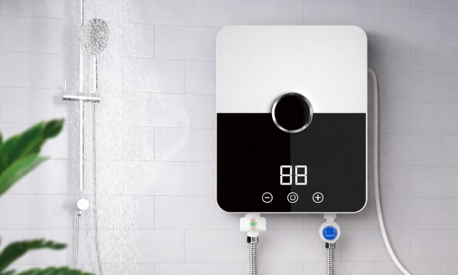 Fali átfolyós RYK-001 villanybojler, 5500W 3