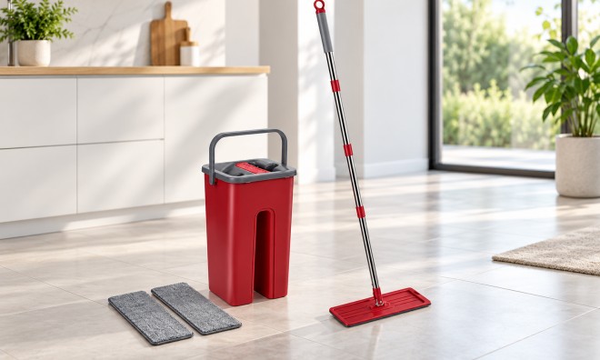 Dirt Devil lapos felmosó szett vödörrel