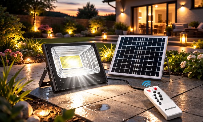 Napelemes LED Reflektor, 300W 