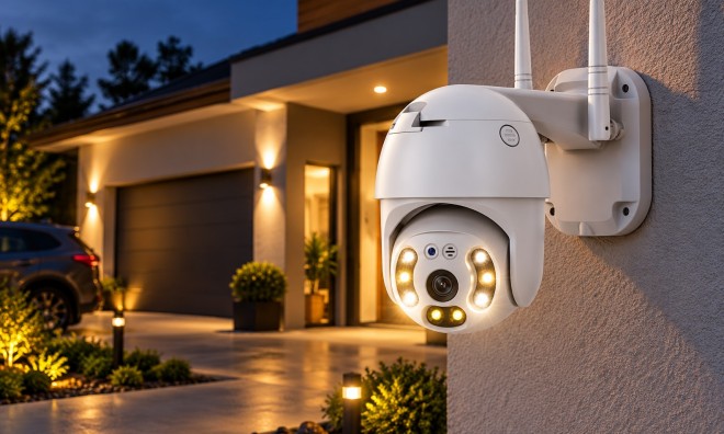 4+4 LED-es Wifi Kamera 1080P 2