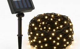 1+1 10 méteres 100 LED-es napelemes fényfüzér
