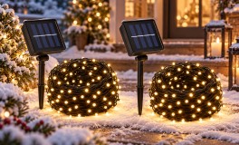 1+1 10 méteres 100 LED-es napelemes fényfüzér
