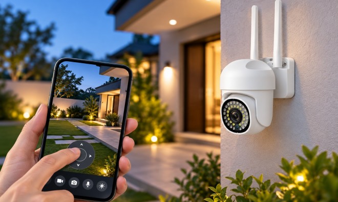 Kültéri Forgatható Smart Wifi IP kamera 2