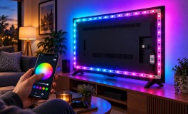 Bluetooth RGB LED szalag TV háttérvilágítás