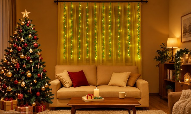 1+1 Willow Leaf 400 LED-es fűzfa leveles fényfüggöny
