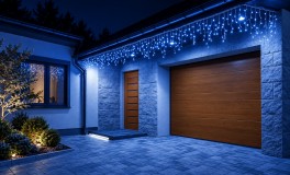 25m Toldható LED Jégcsap Fényfüzér