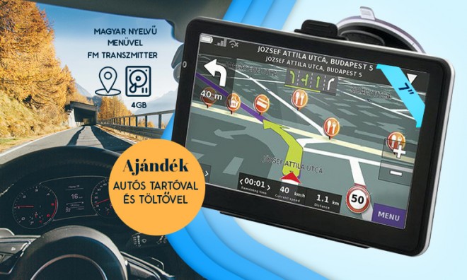 7'' MediaTek GPS Navigáció