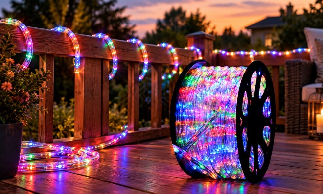 100m Színes LED Fénytömlő