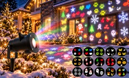 Kültéri LED karácsonyi és ünnepi fényprojektor