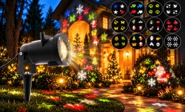 Kültéri LED karácsonyi és ünnepi fényprojektor