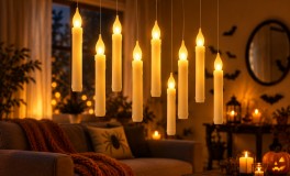 12 db-os LED-gyertya szett