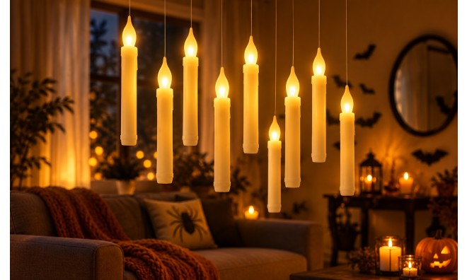 12 db-os LED-gyertya szett