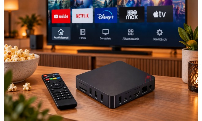 MX9 4K tv box-Magyar nyelvű menüvel