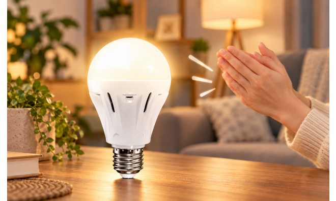 1+1 Tapsolásra Kapcsoló LED Izzó 7W