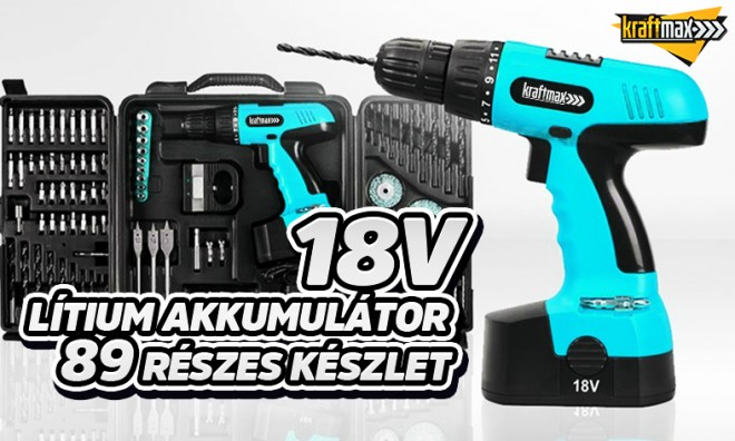 KraftMax akkus fúró csavarozó