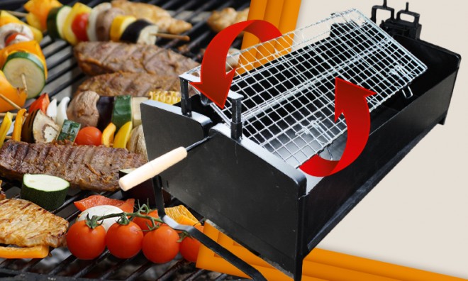 Motoros forgó grillsütő